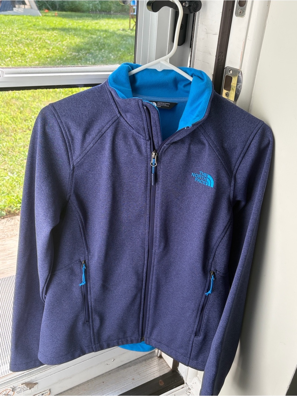 The North Face Women's Medium Blue Fleece Full Zip Jacket Activewear
